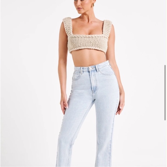 Meshki Tops - Meshki Ninetta Knit Bralette Crop Top
